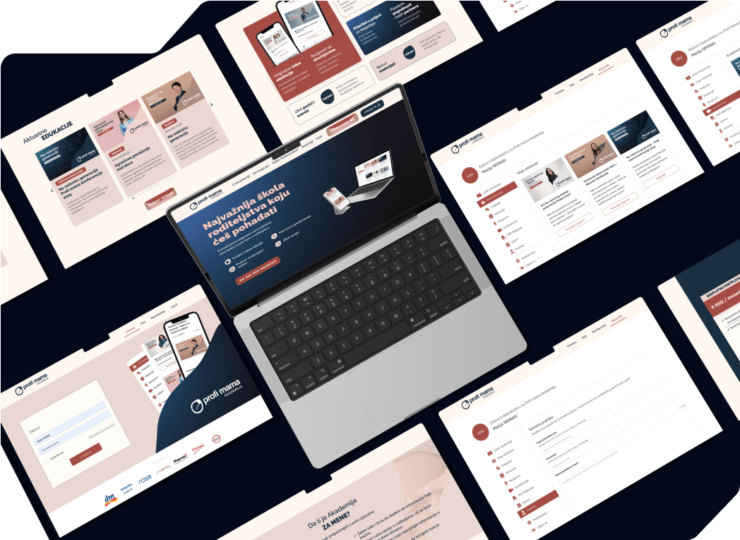 Niz mockup-a prethodno urađenih projekata