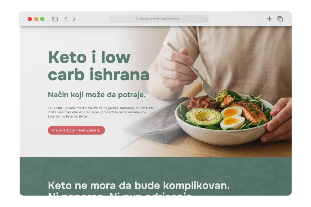 Ketonac veb sajt i online prodavnica