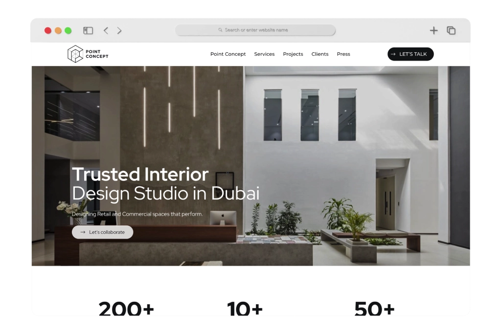 Point Concept interior design studio Dubai