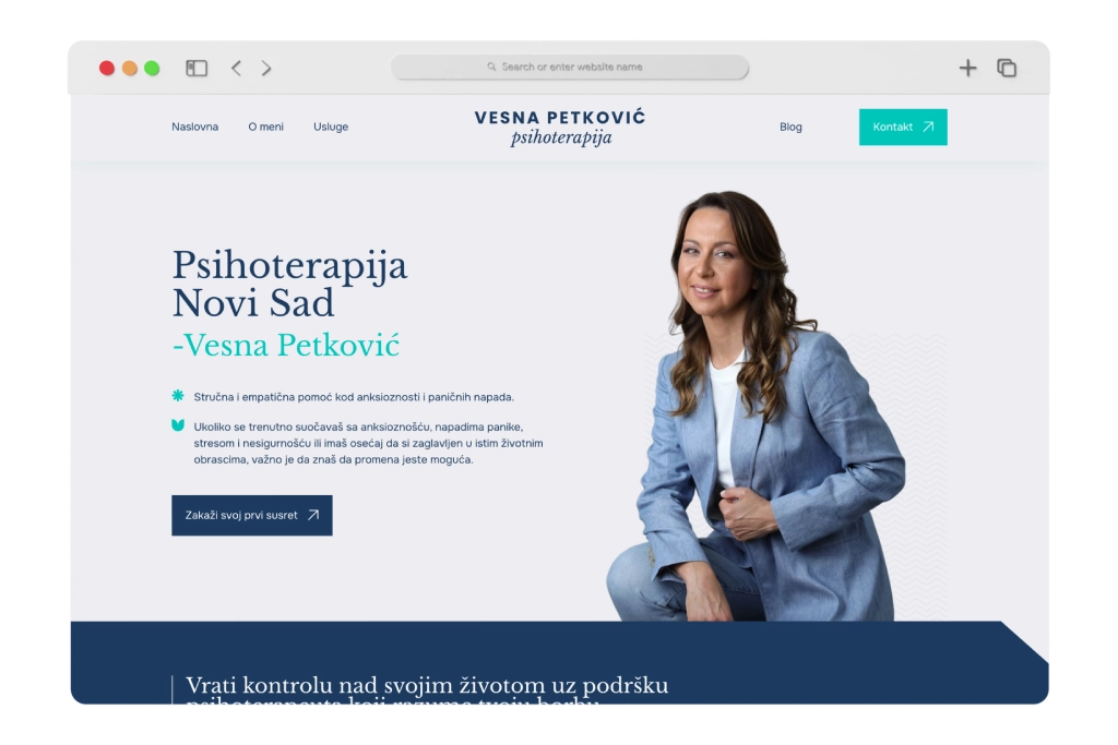 Vesna Petković psihoterapija Novi Sad