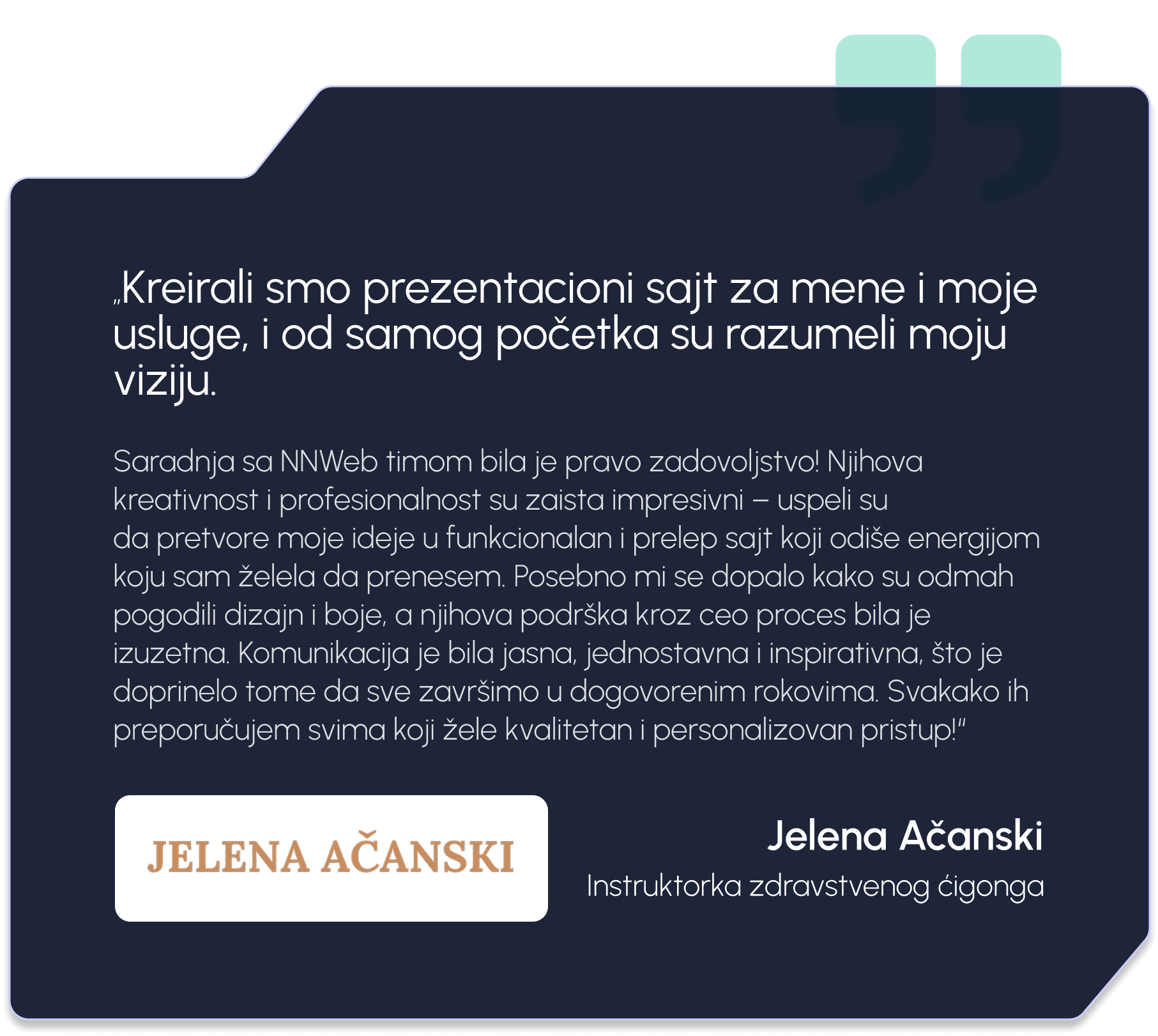 Jelena Ačanski recenzija