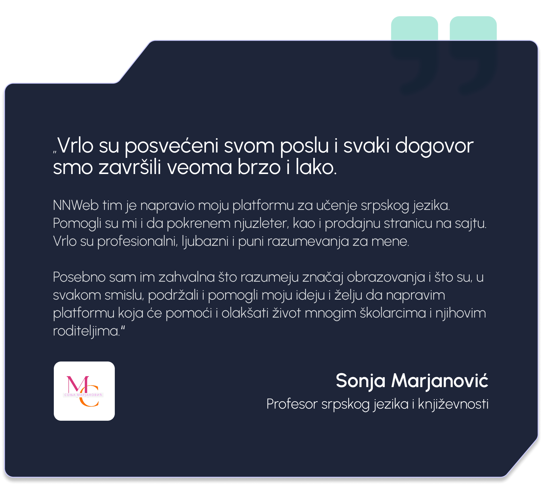Sonja Marjanović recenzija